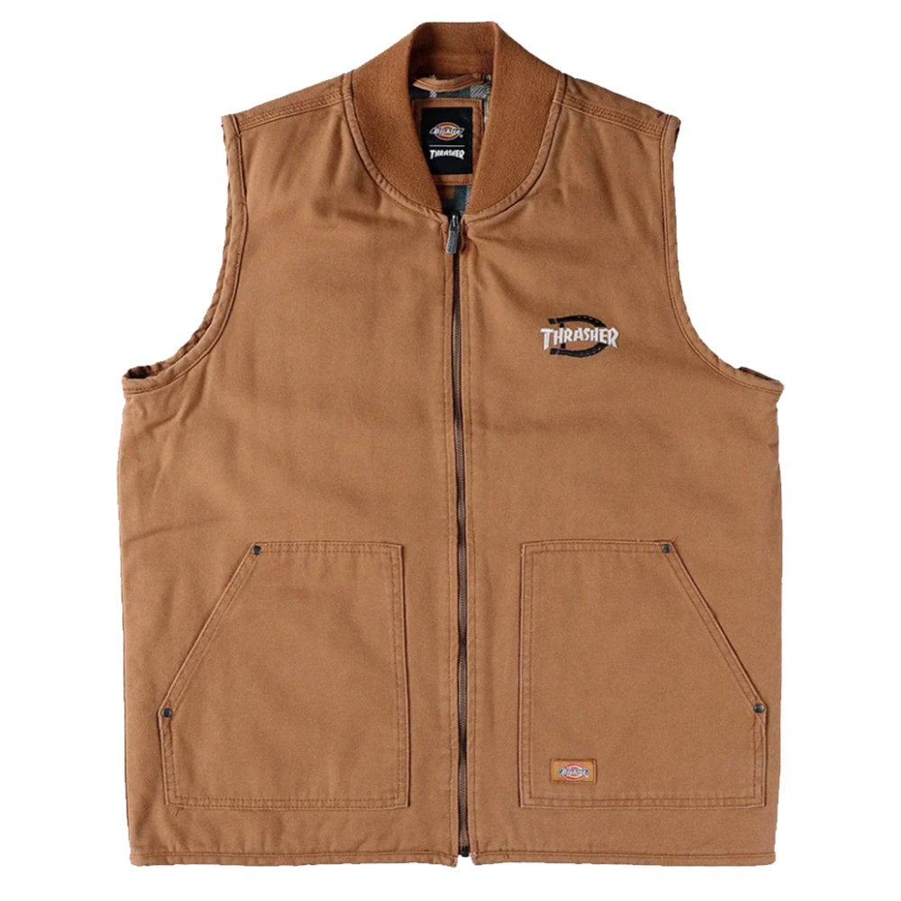 トップス workers cruiser vest 36 brown duck トップス workers
