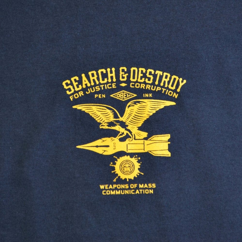 Search And Destroy Eagle Basic T-Shirt - Navy - Navy