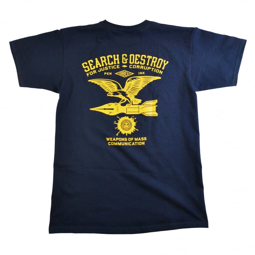 Search And Destroy Eagle Basic T-Shirt - Navy - Navy