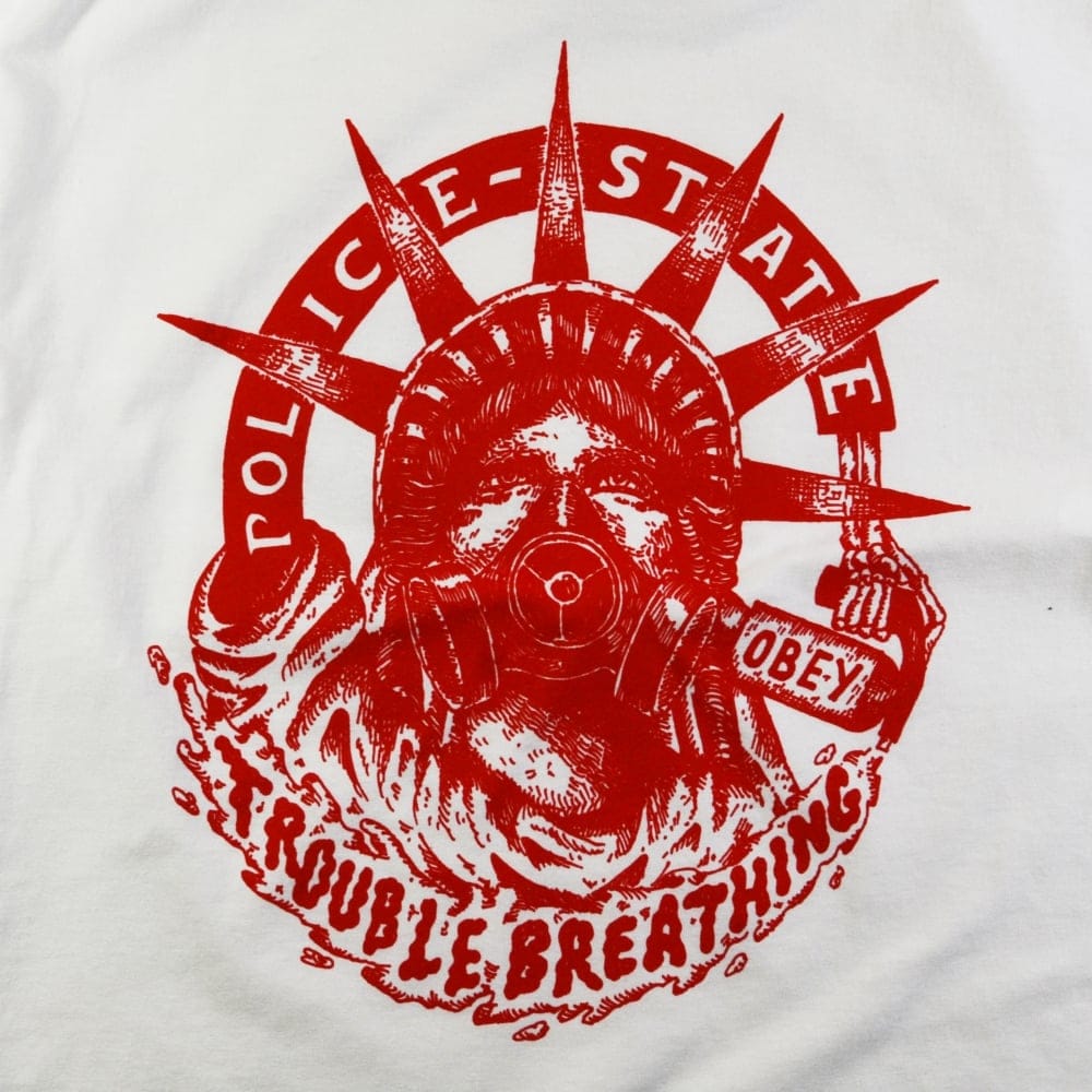 Trouble Breathing Basic T-Shirt - White - White