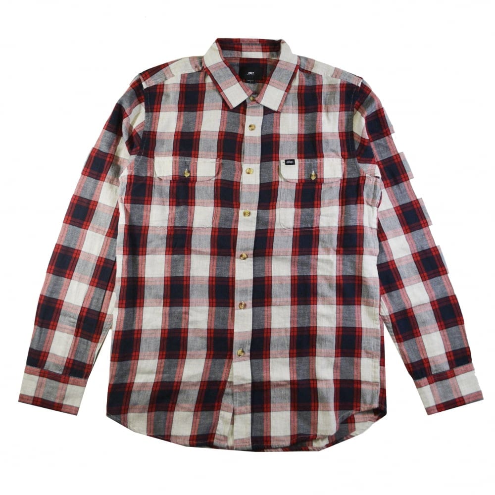 Ridley Long Sleeve Shirt - Navy - Navy