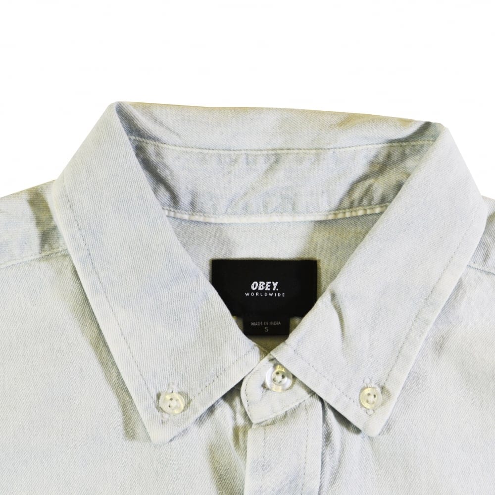 Keble Long Sleeve Shirt - White