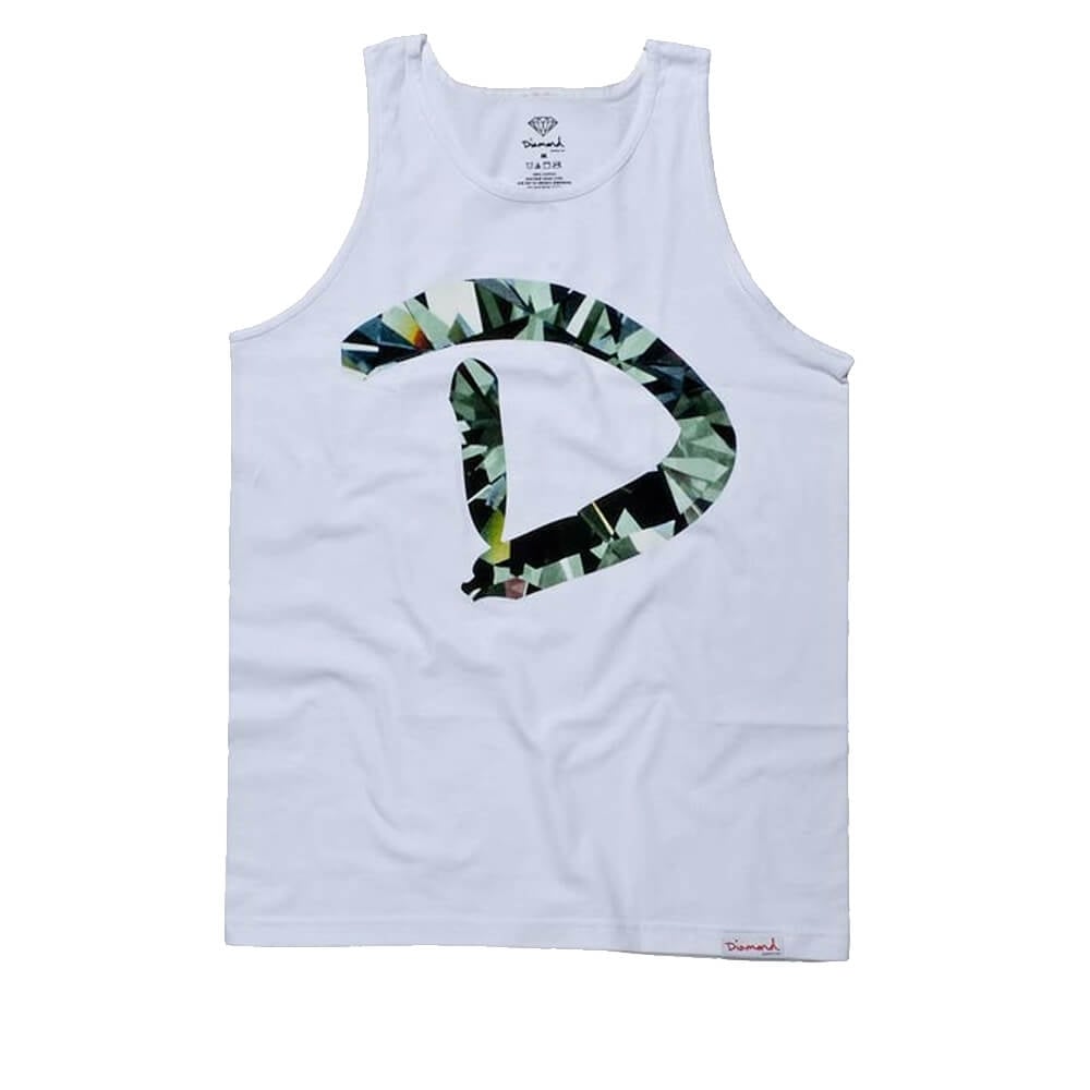 D Simple Tank Top - White - White