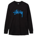 Stock Long Sleeve T-Shirt - Black/Blue
