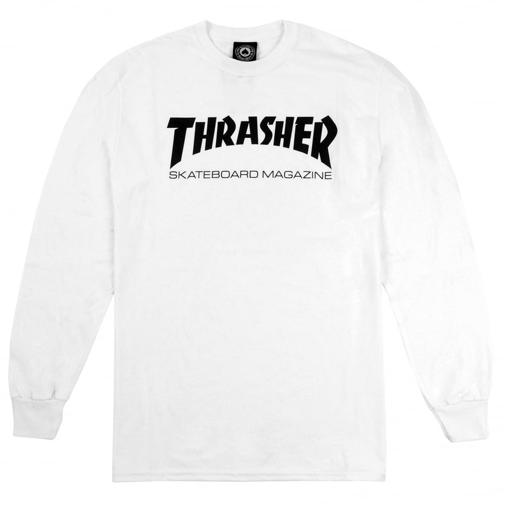 Skate Magazine Long Sleeve T-Shirt - White