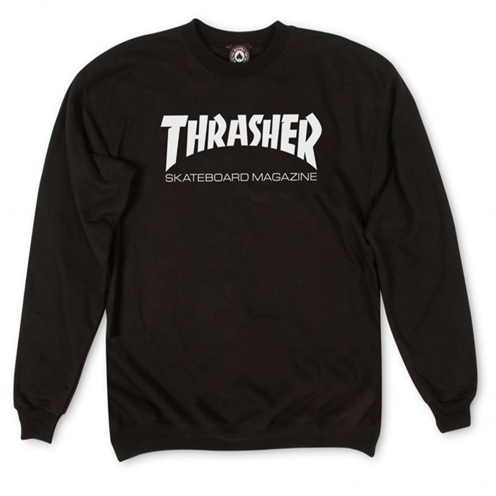 Thrasher Crewneck Sweatshirt - Black