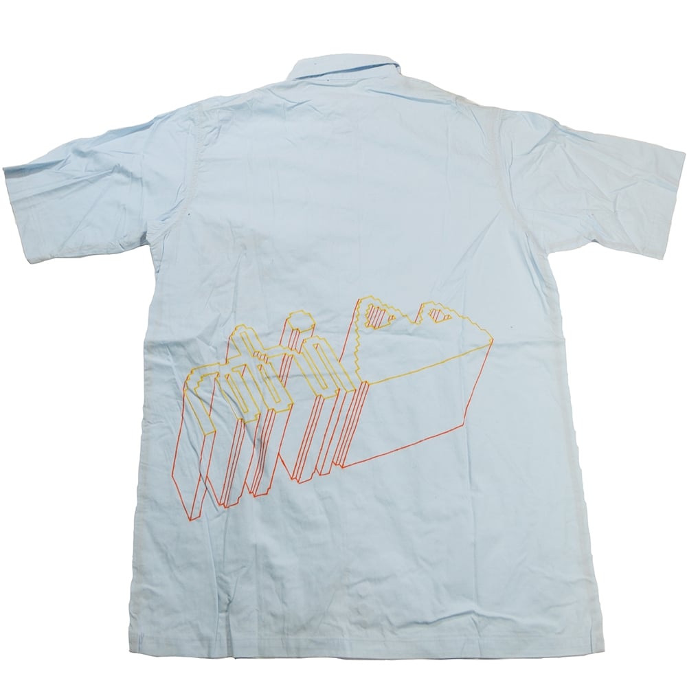 Emb Short Sleeve Shirt - Sky