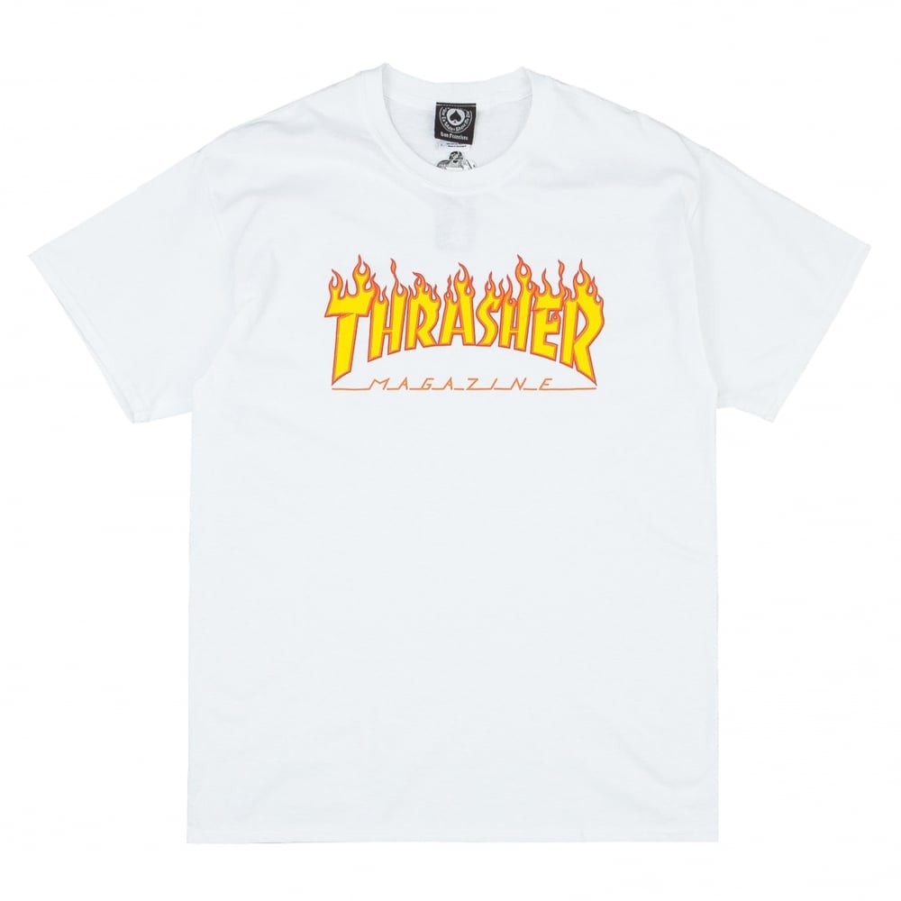 Flame Logo T-Shirt - White