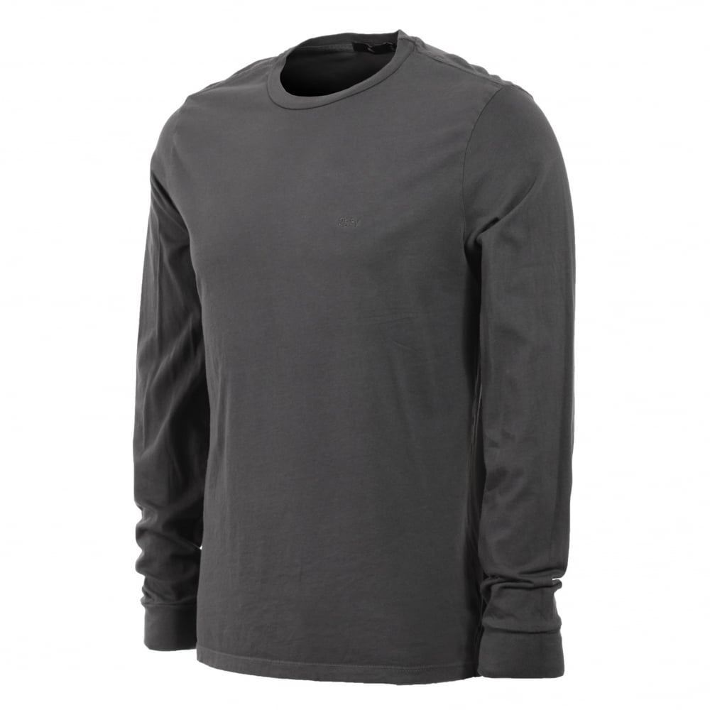 Jumbled Pigment Long Sleeve T-Shirt - Black