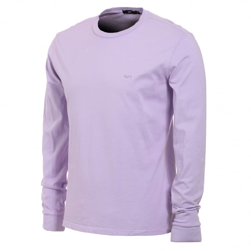 Jumbled Pigment Long Sleeve T-Shirt - Lavender