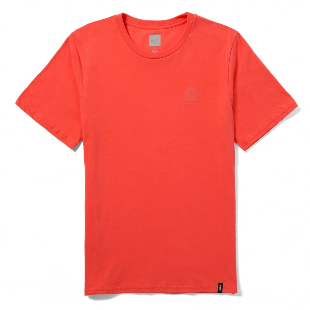 Overdyed Triangle T-Shirt - Red - Red