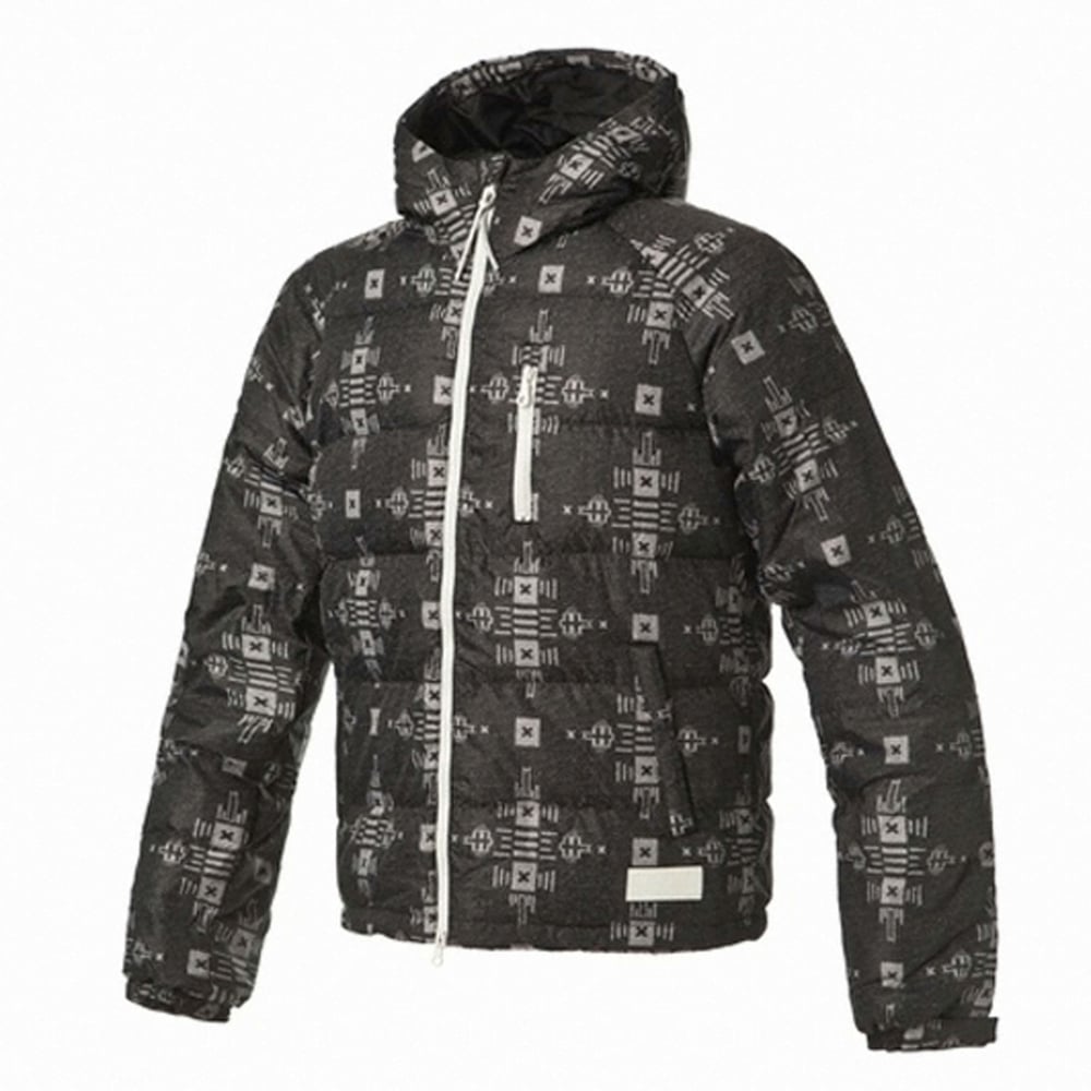 Short Down Jacket - Black - Black