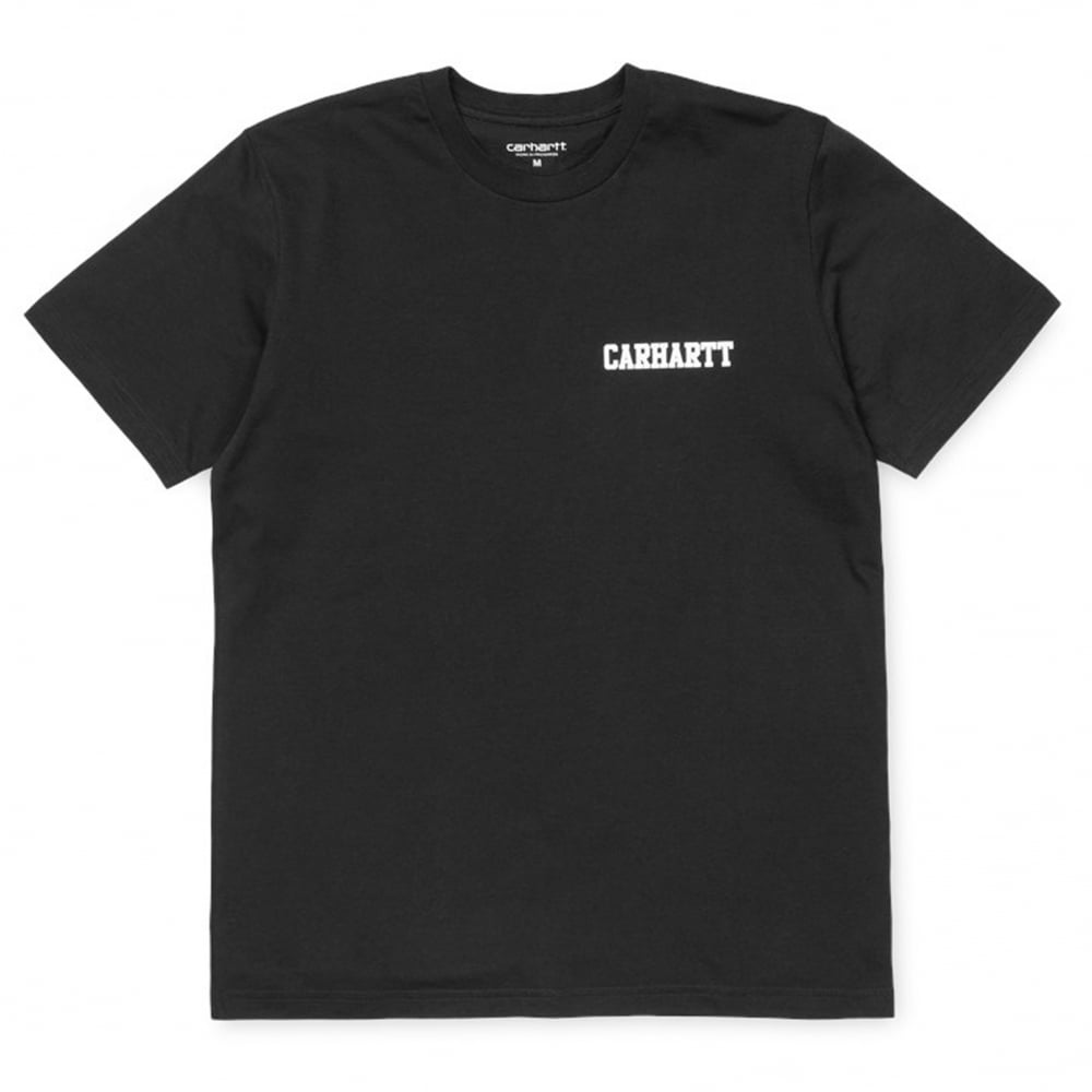 College Script T-Shirt - Black/White