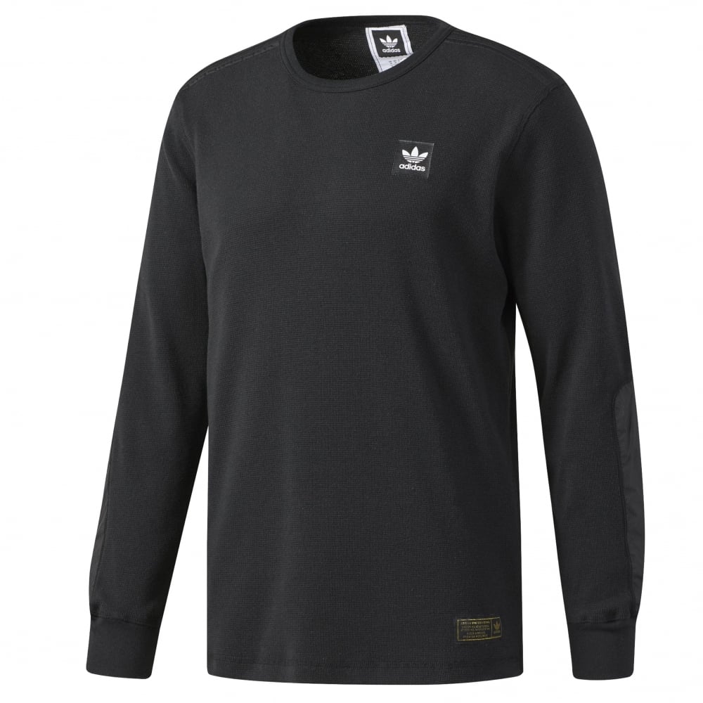 Thermal Long Sleeve T-Shirt - Black - Black