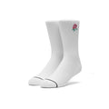 X Butter Goods Rose Crew Sock - White