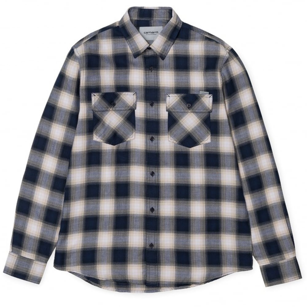 Huck Check Shirt - Navy