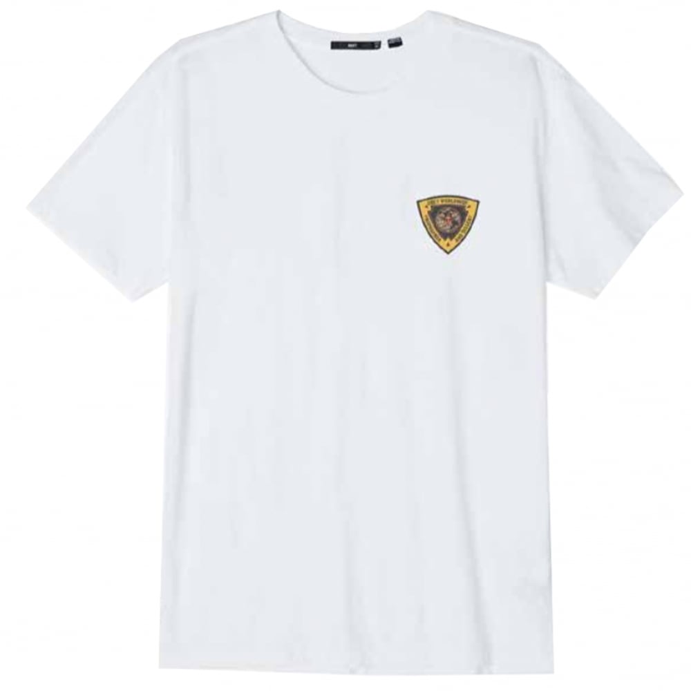 Globe Wordwide T-Shirt - White - White
