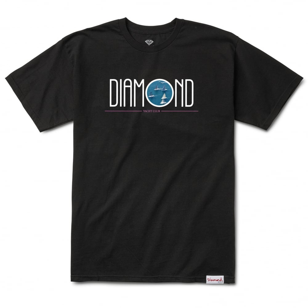 Deco Yacht Club T-Shirt - Black - Black