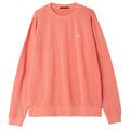 Fade Pigment Dyed Crewneck Sweatshirt - Coral