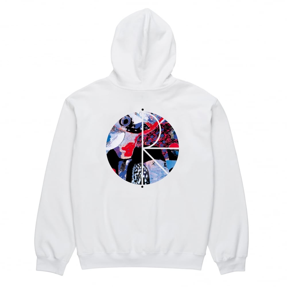 Orchid Fill Logo Hoodie - White - White