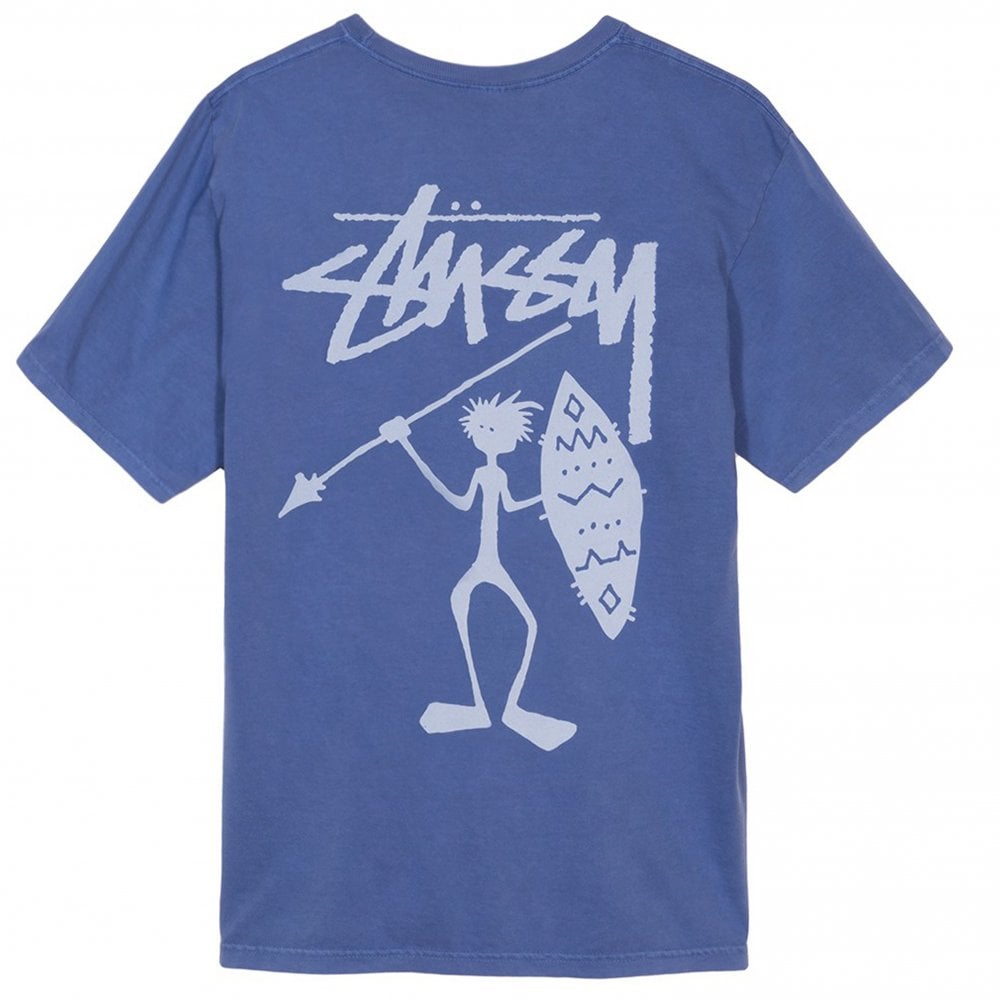 Tribeman Pigment Dyed T-Shirt - Blue - Blue