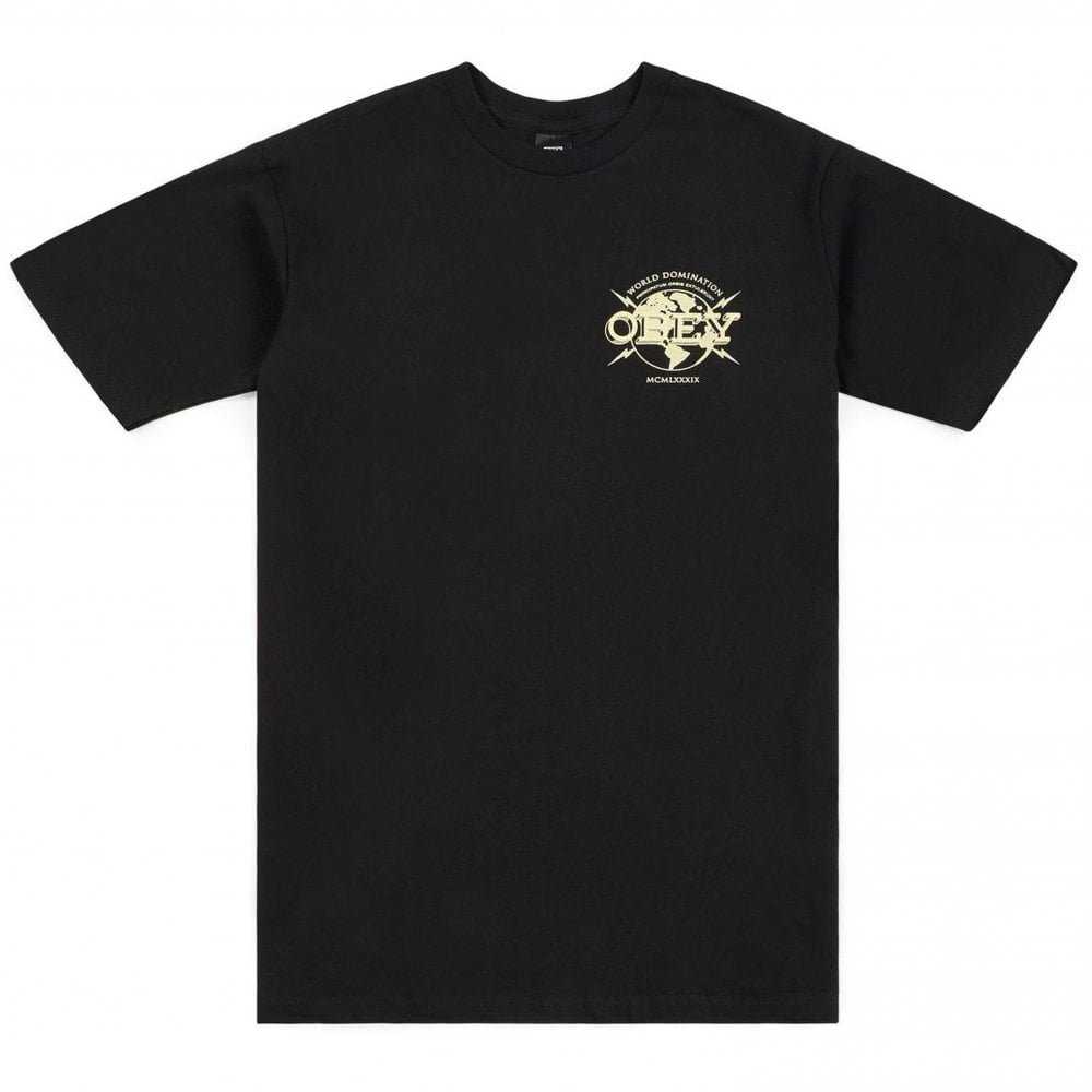 World Domination T-Shirt - Black - Black