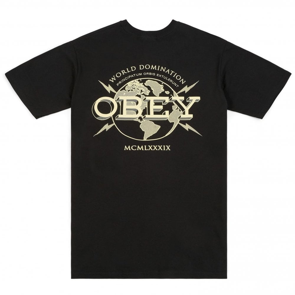 World Domination T-Shirt - Black - Black