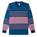 Multi Colour Long Sleeve T-Shirt - Navy/Pink