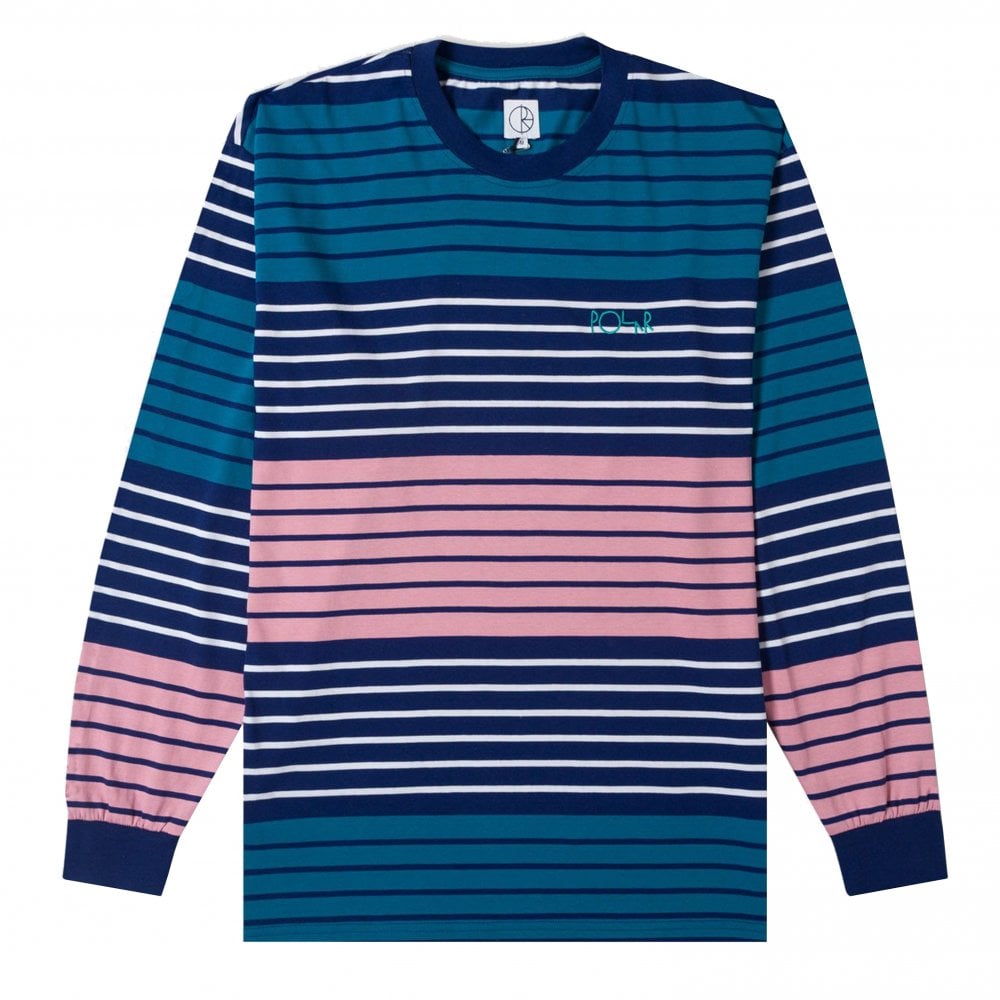 Multi Colour Long Sleeve T-Shirt - Navy/Pink