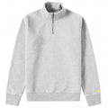 Chase High Neck Zip Sweatshirt - Ash Heather