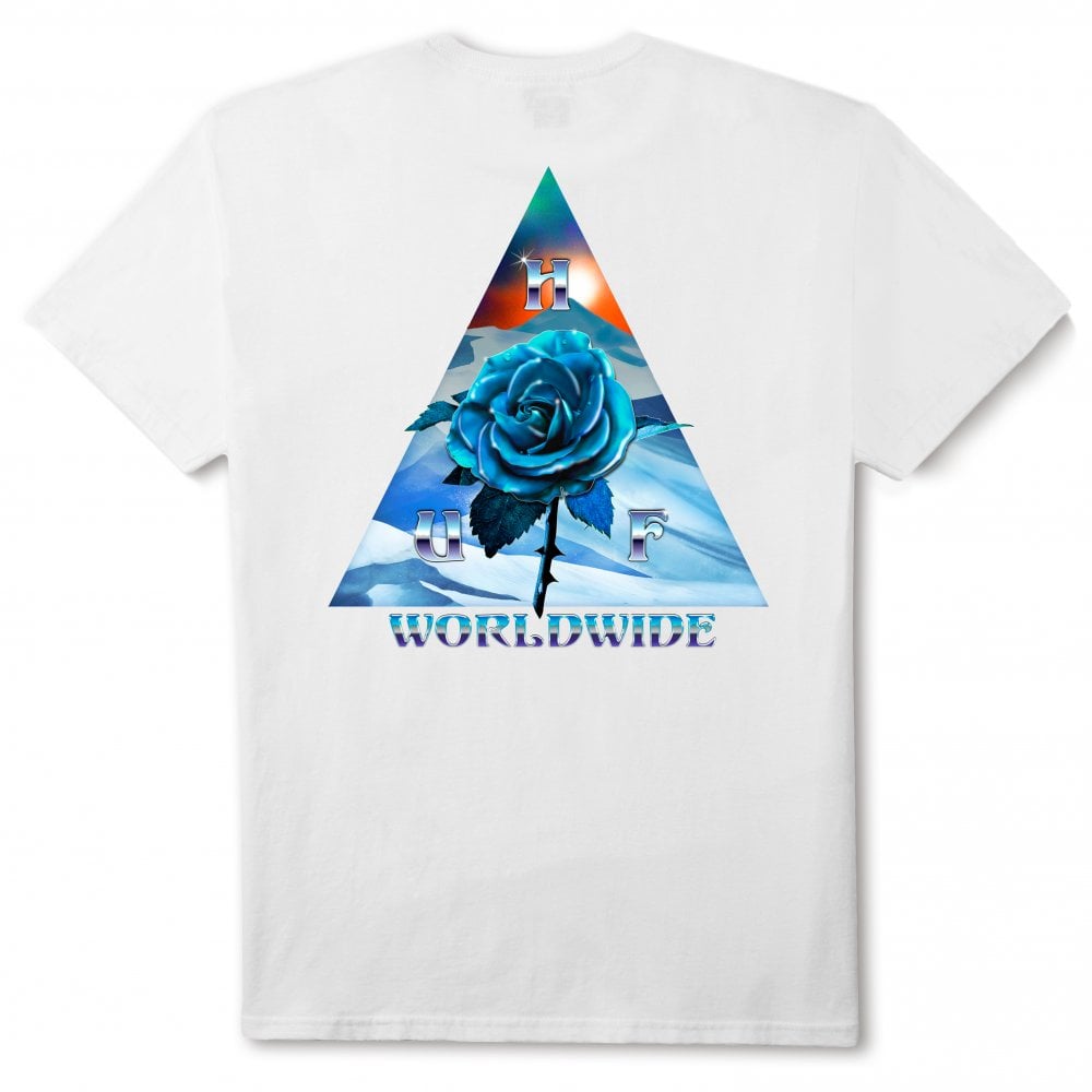 Ice Rose Triangle T-Shirt - White