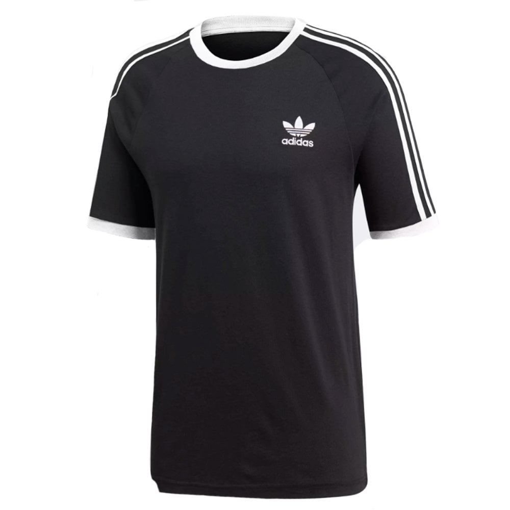 3 Stripe T-Shirt - Black/White
