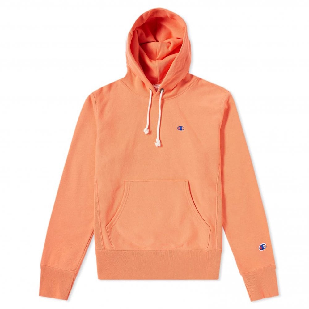 Hooded Fleece Lined Sweatshirt - Orange