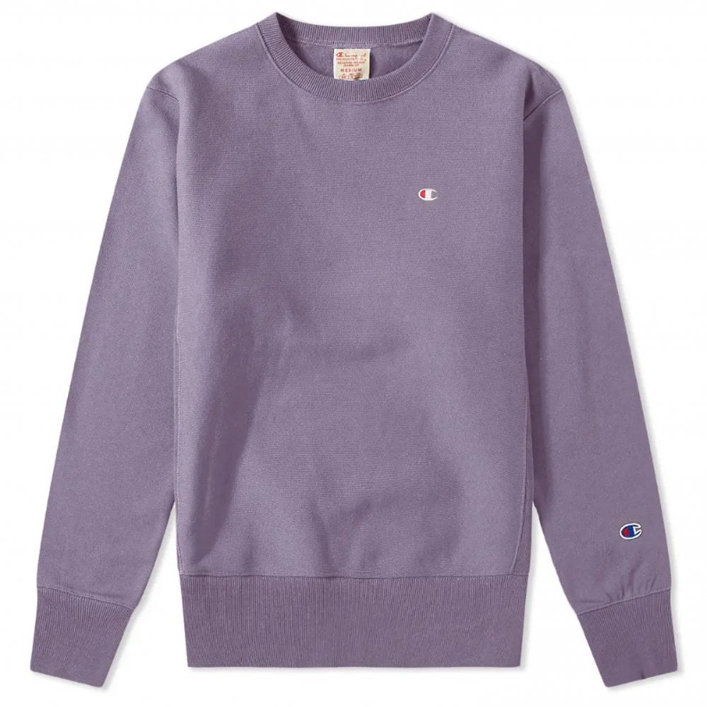 Fleece Lined Crewneck Sweatshirt - Mauve