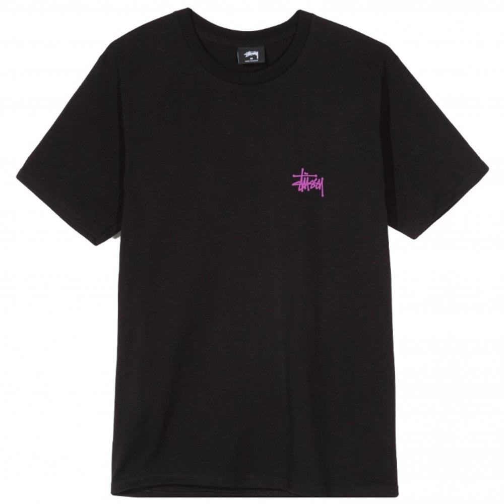 Basic Stussy T-Shirt - Black/Pink