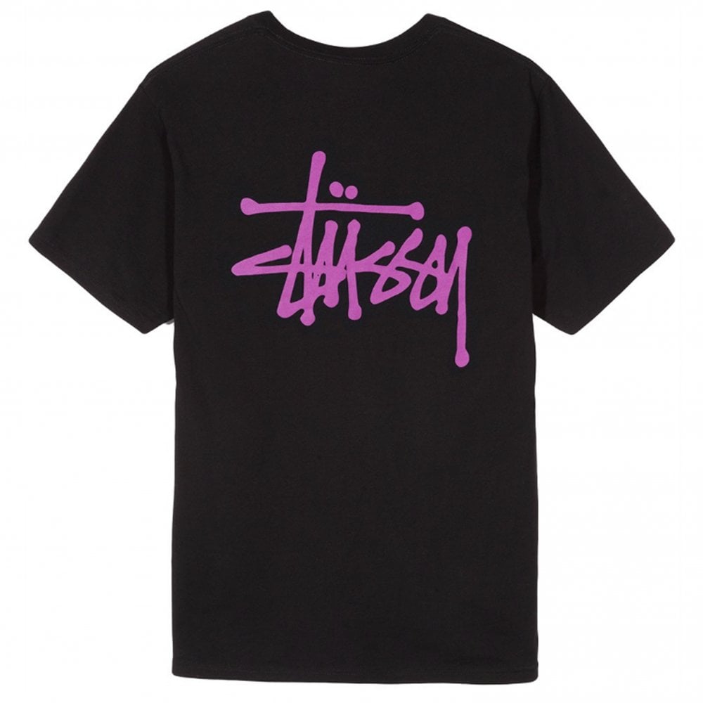 Basic Stussy T-Shirt - Black/Pink