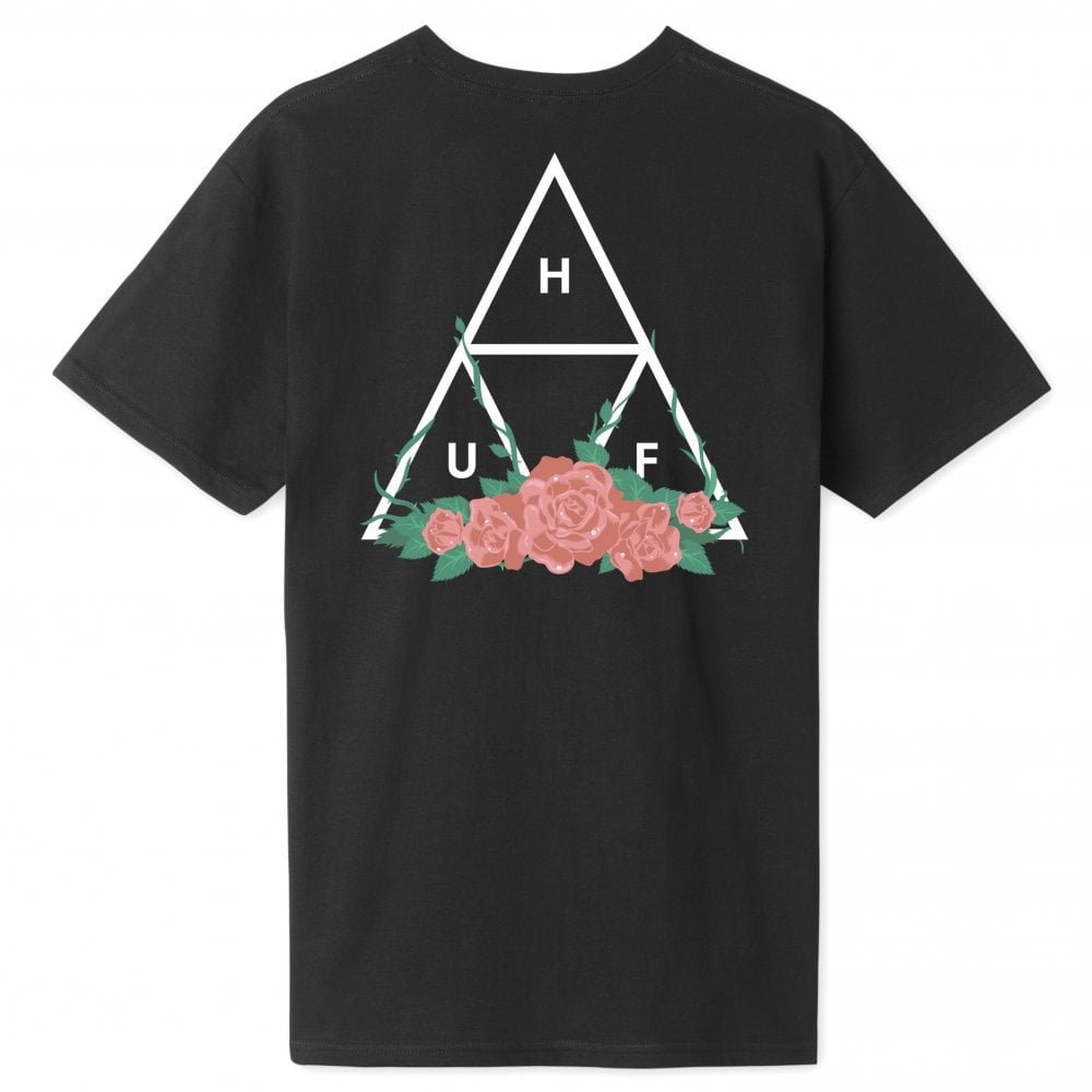 City Rose Triple Triangle T-Shirt - Black