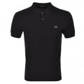 Plain Polo Shirt - Black/Chrome