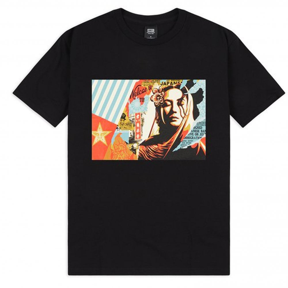 Welcome Visitor T-Shirt - Black - Black