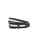 Stripe Web Belt - Black/Ecru