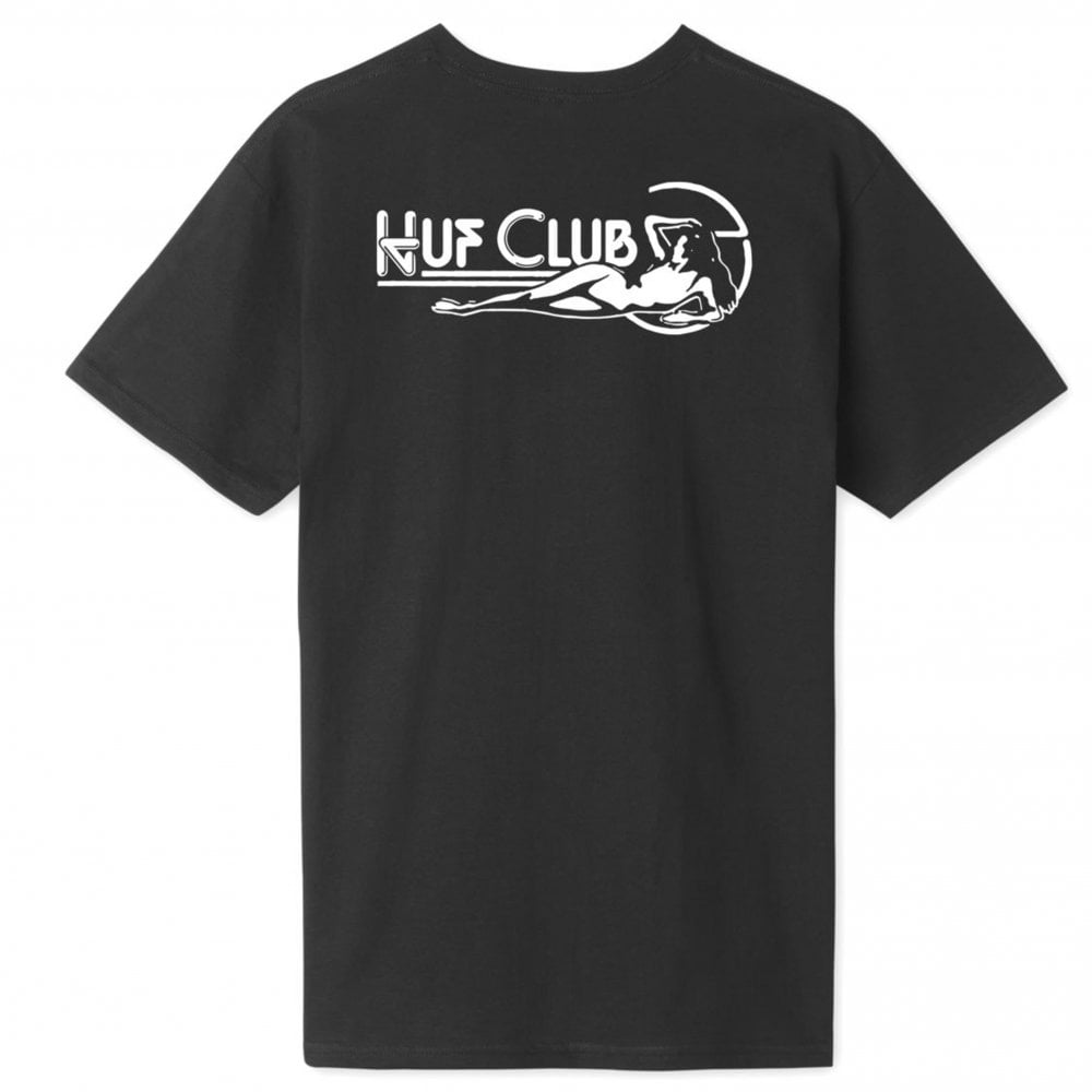HUF Club T-Shirt - Black - Black