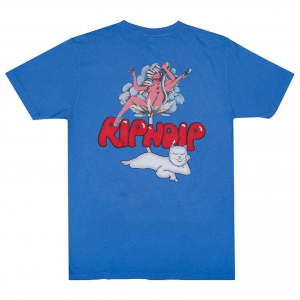 Cherry Blossom T-Shirt - Light Blue - Light Blue