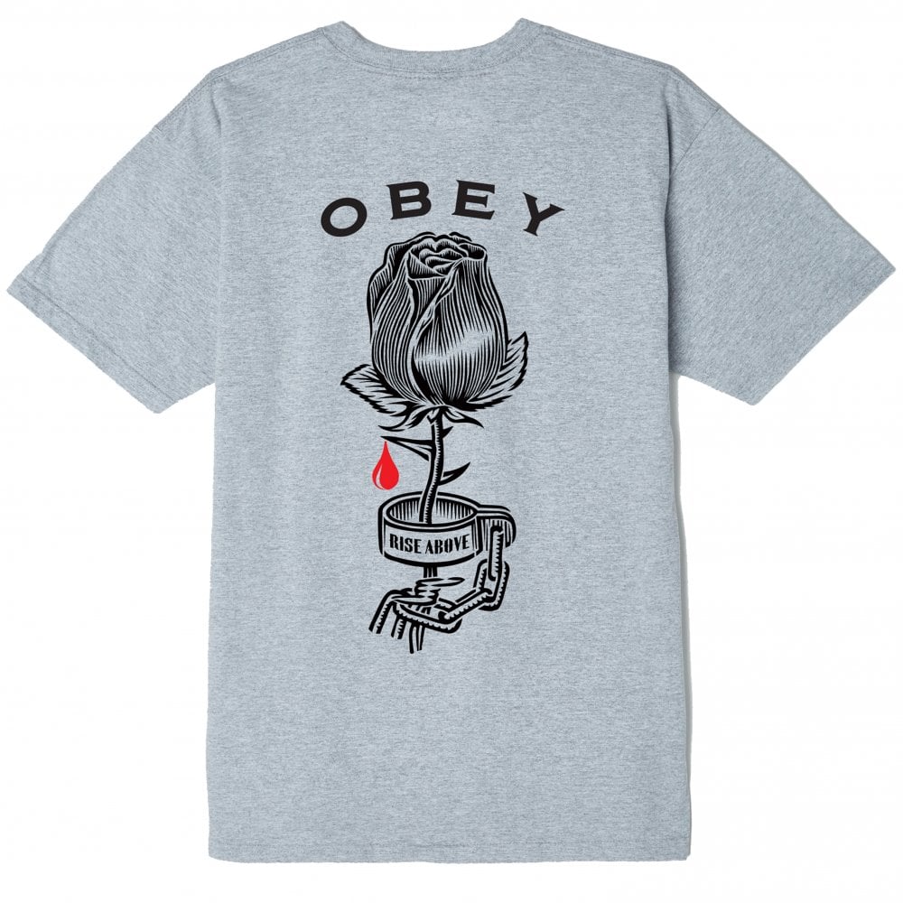 Rose Shackle T-Shirt - Heather Grey