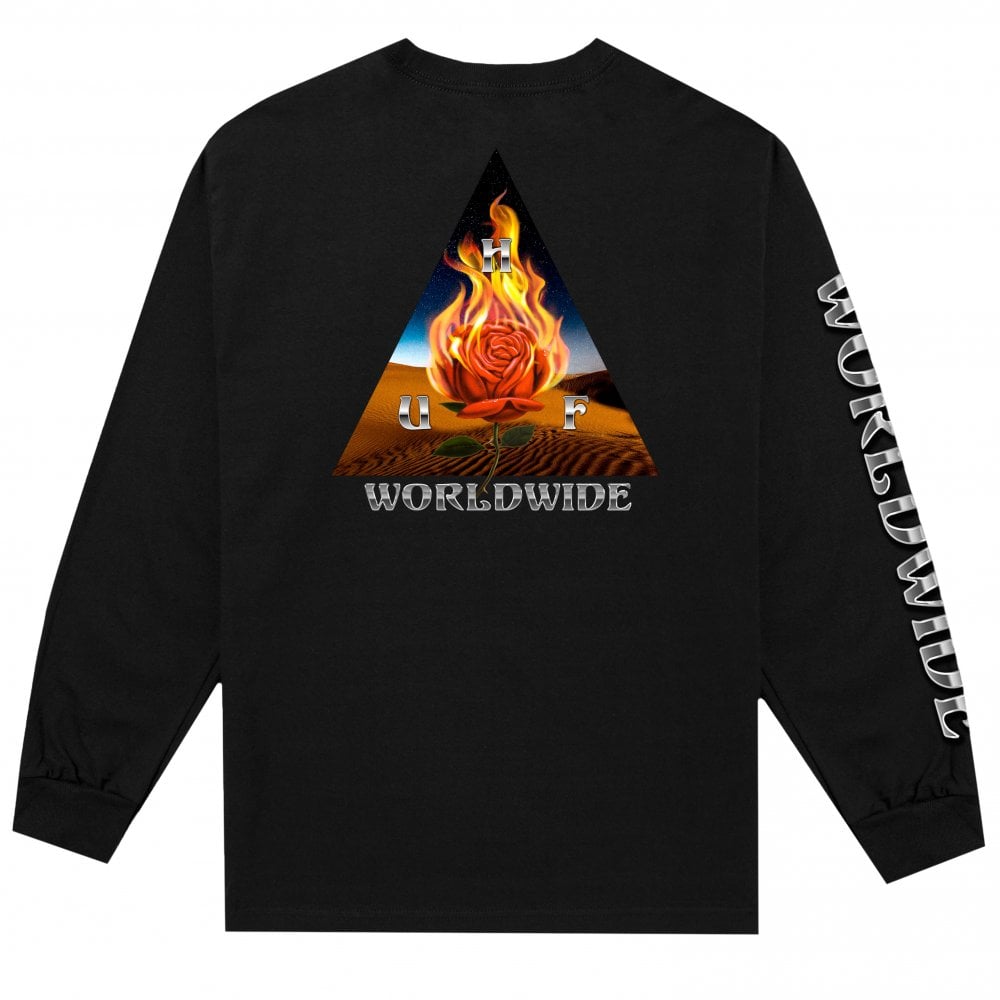 Ember Rose Long Sleeve T-Shirt - Black - Black