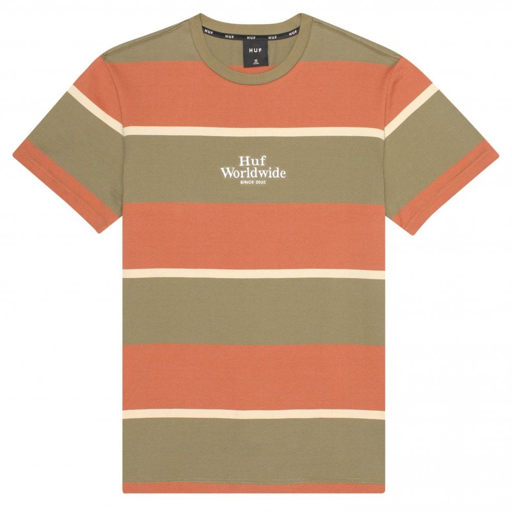 Mazon Stripe T-Shirt - Martini Olive - Martini Oliv