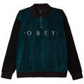 Avenue Zip Long Sleeve Polo Shirt - Black Multi