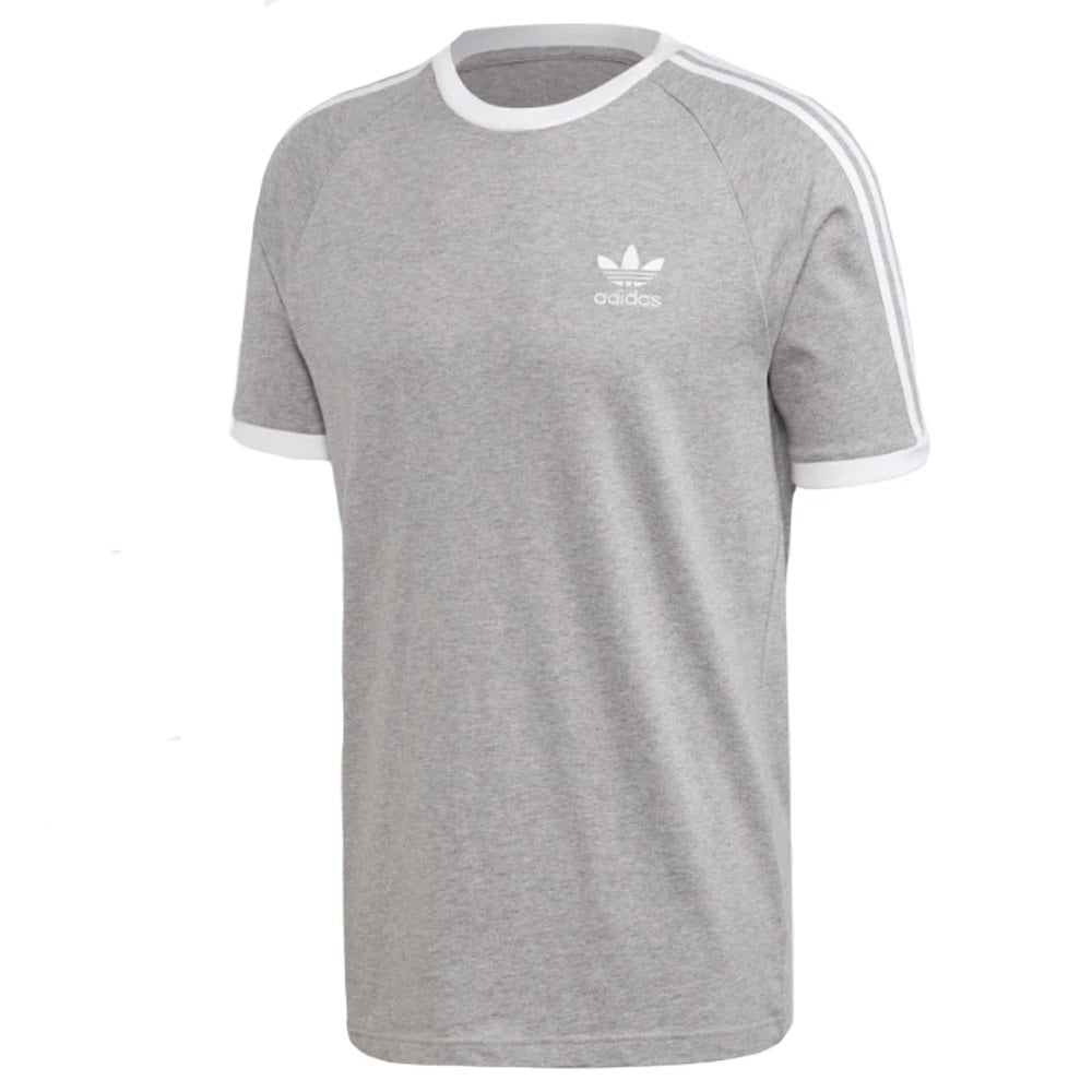 3 Stripe T-Shirt - Med Grey