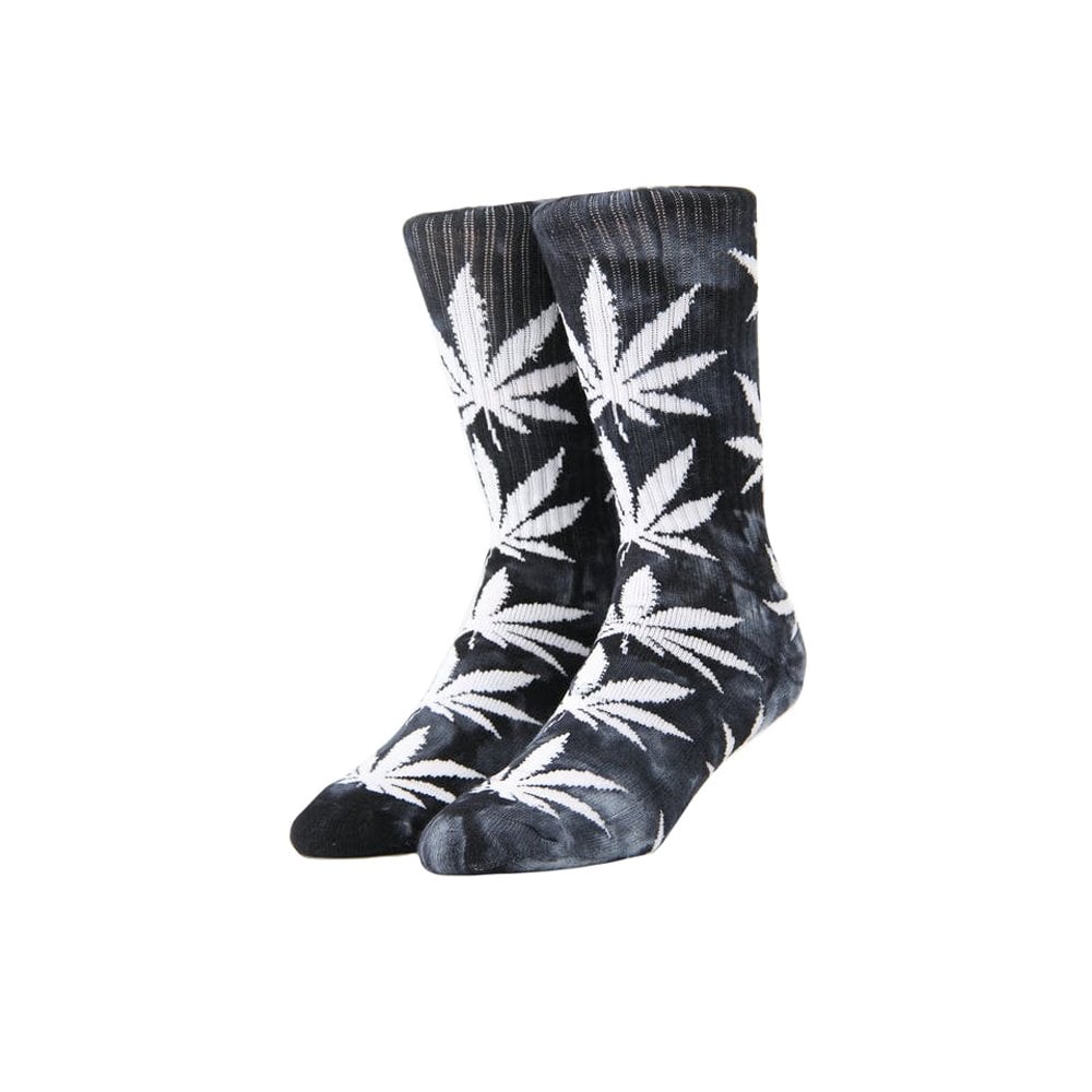Tie Dye Plantlife Socks - Black/White