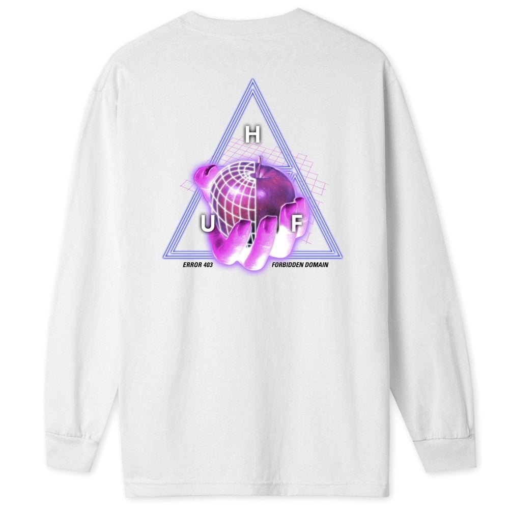 Forbiden Domain Long Sleeve T-Shirt - White - White
