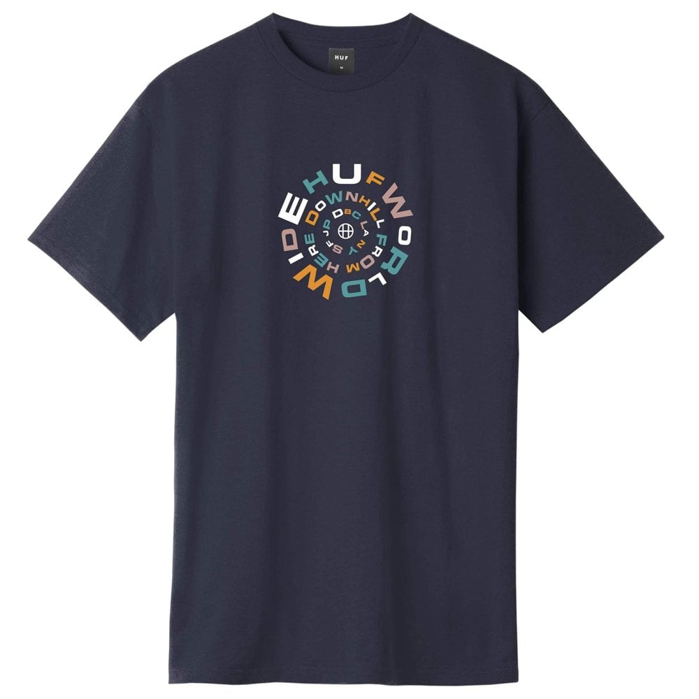Downward Spiral T-Shirt - French Navy - French Navy